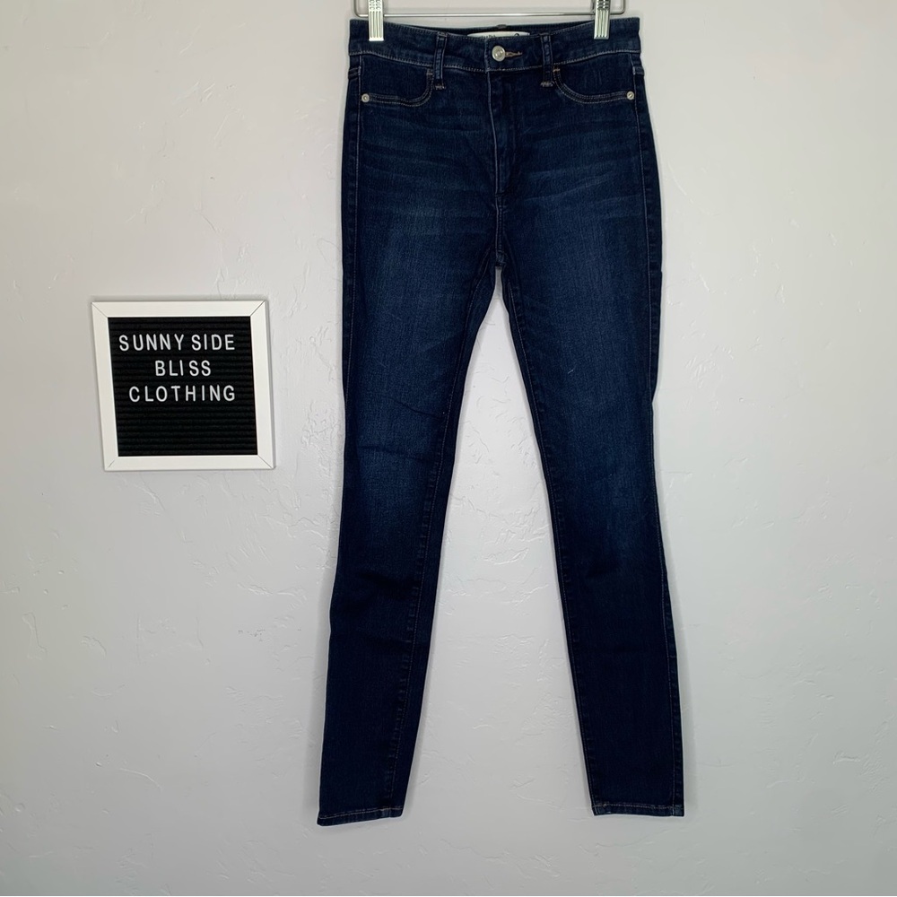 Abercrombie High Rise Blue Skinny Jean Leggings Stretch Women’s Size 2R